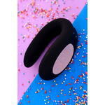 Многофункциональный стимулятор для пар Satisfyer Partner Double Joy, силикон, чёрный, 18 см.