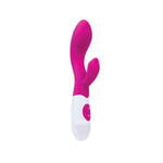 Вибратор с клиторальным стимулятором TOYFA A-Toys Fela, силикон, розовый, 20,5 см