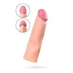 Насадка на пенис TOYFA A-Toys, SoftSkin, телесный, 16,5 см