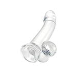 Реалистичный фаллоимитатор A-Toys by TOYFA Cryst, TPE, прозрачный, 15 см