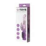 Вибратор с клиторальным стимулятором TOYFA A-Toys High-Tech fantasy, TPE, фиолетовый, 22 см