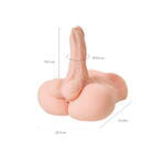 Мастурбатор с фаллосом Juicy Pussy Manuel, TPE, телесный, 25 см