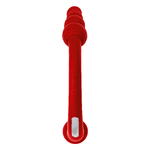 Двусторонний вибратор Black & Red by Toyfa, силикон, красный, 35 см