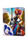 Многофункциональный вибратор L`Eroina APP INEFY  с пультом и APP, силикон, синий, 26,5 см