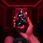 Интерактивный мастурбатор Masturs Shadow Sinner Raven. Вакуум, вибрация, подсветка.